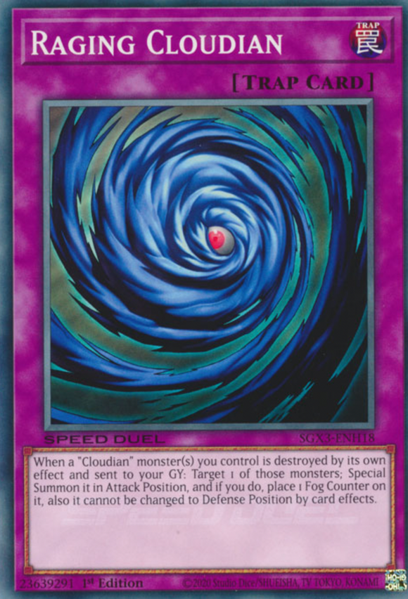 Raging Cloudian - SGX3-ENH18 - Common 1st Edition