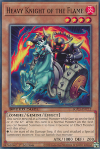 Heavy Knight of the Flame - SGX3-ENC12 - Common 1st Edition