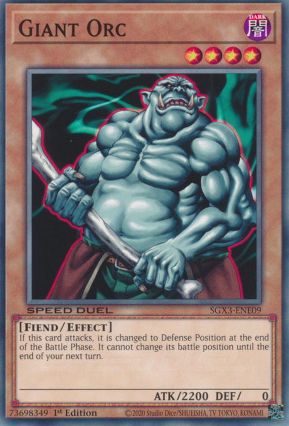 Giant Orc - SGX3-ENE09 - Common 1st Edition