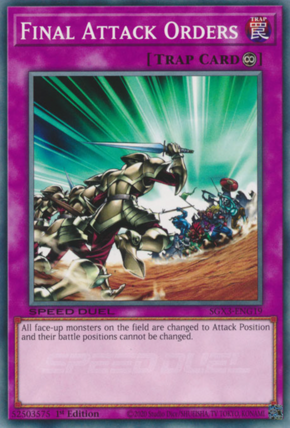 Final Attack Orders - SGX3-ENG19 - Common 1st Edition