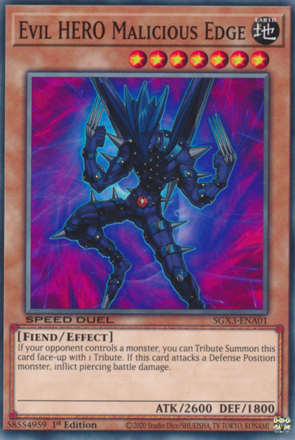 Evil HERO Malicious Edge - SGX3-ENA01 - Common 1st Edition