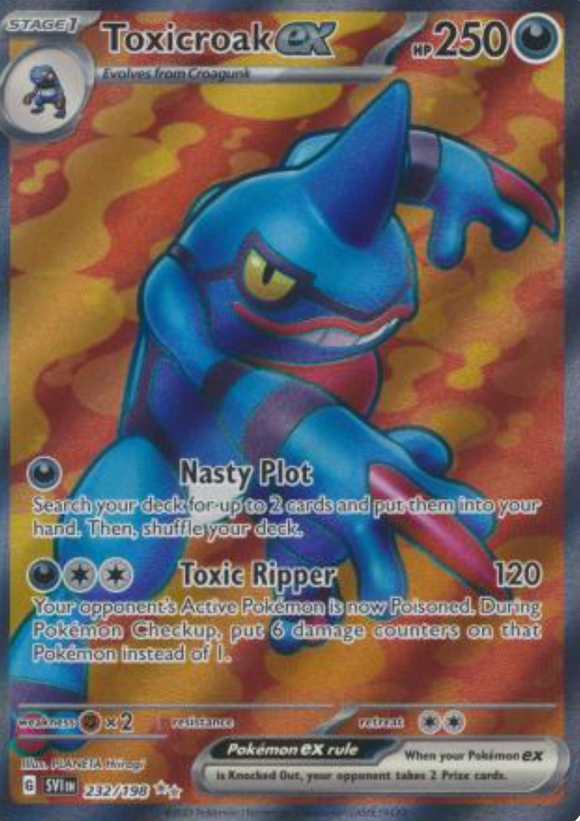 Toxicroak ex - 232/198 - Full Art Secret Rare