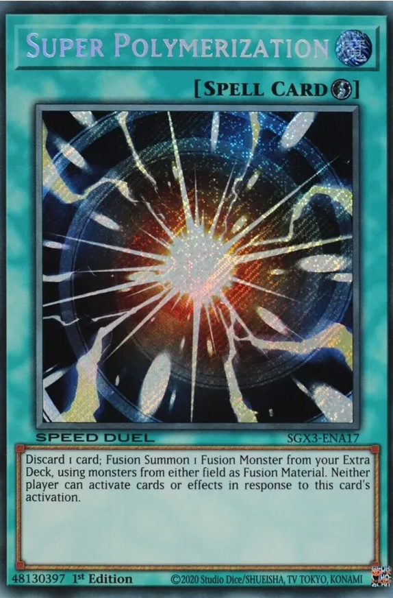 Super Polymerization - SGX3-ENA17 - Secret Rare 1st Edition