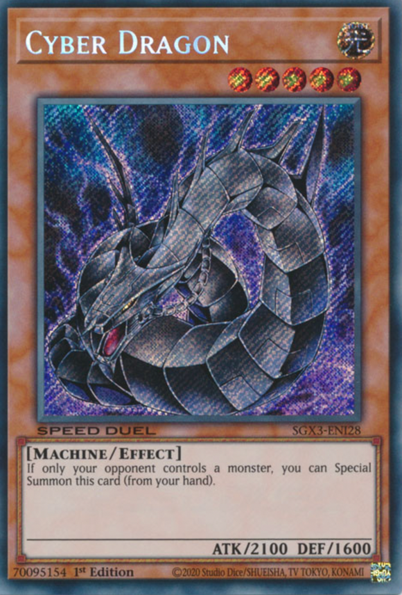 Cyber Dragon - SGX3-ENI28 - Secret Rare 1st Edition