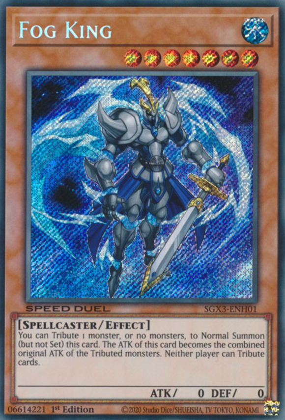 Fog King - SGX3-ENH01 - Secret Rare 1st Edition