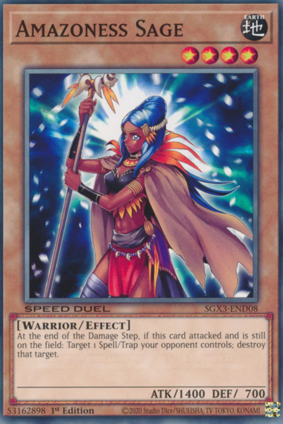 Amazoness Sage - SGX3-END08 - Common 1st Edition