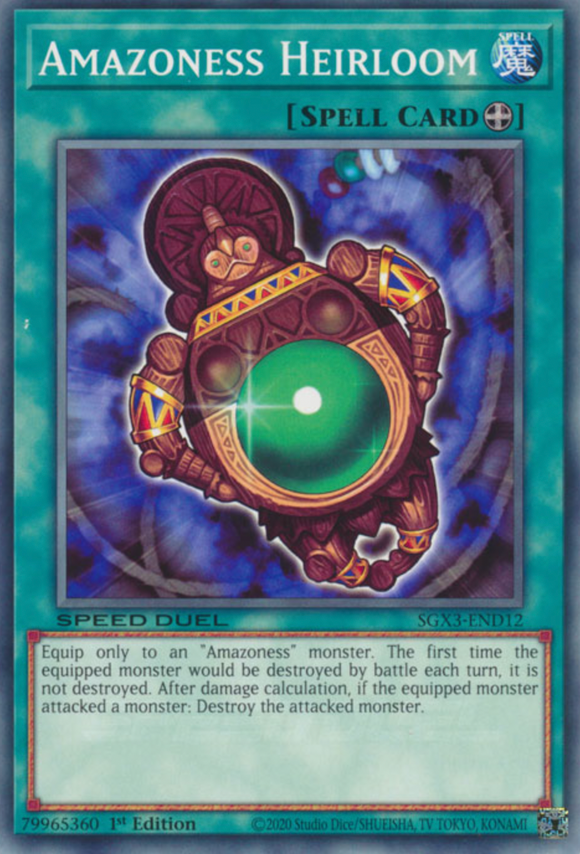 Amazoness Heirloom - SGX3-END12 - Common 1st Edition