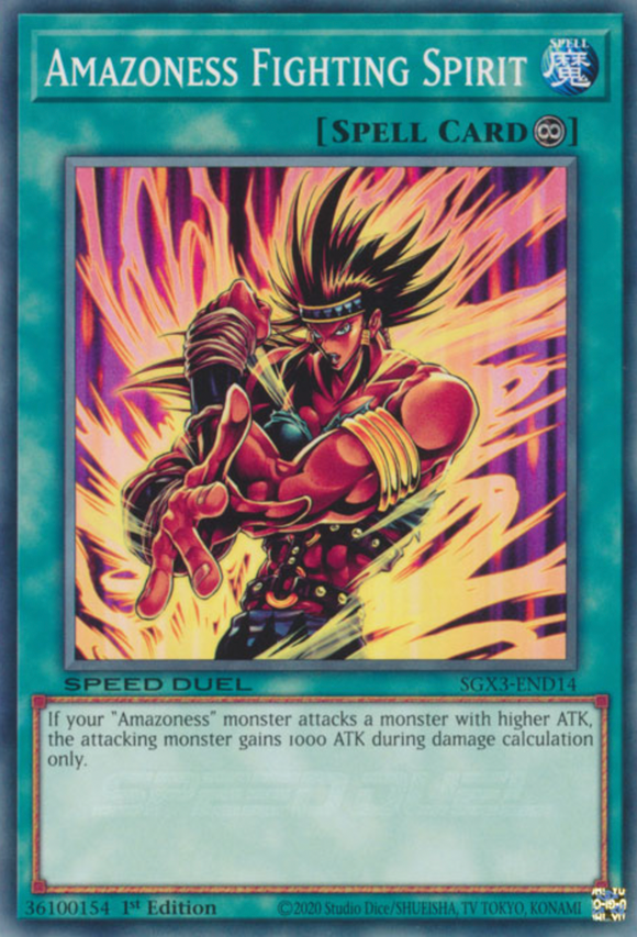 Amazoness Fighting Spirit - SGX3-END14 - Common 1st Edition