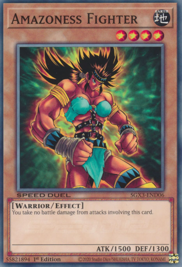 Amazoness Fighter - SGX3-END06 - Common 1st Edition