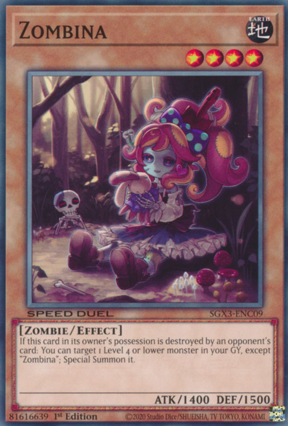 Zombina - SGX3-ENC09 - Common 1st Edition
