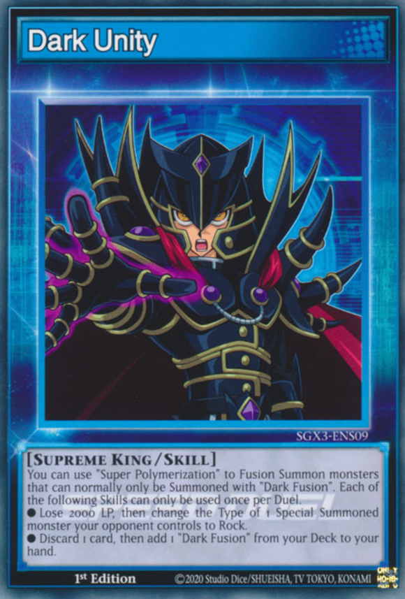 Dark Unity - SGX3-ENS09 - Common 1st Edition