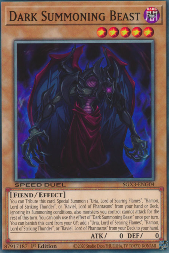 Dark Summoning Beast - SGX3-ENG04 - Common 1st Edition