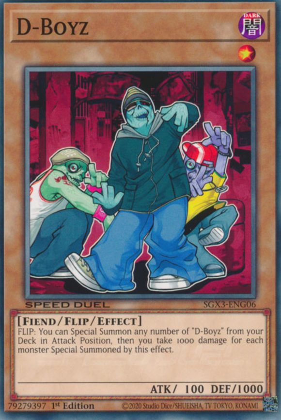 D-Boyz - SGX3-ENG06 - Common 1st Edition