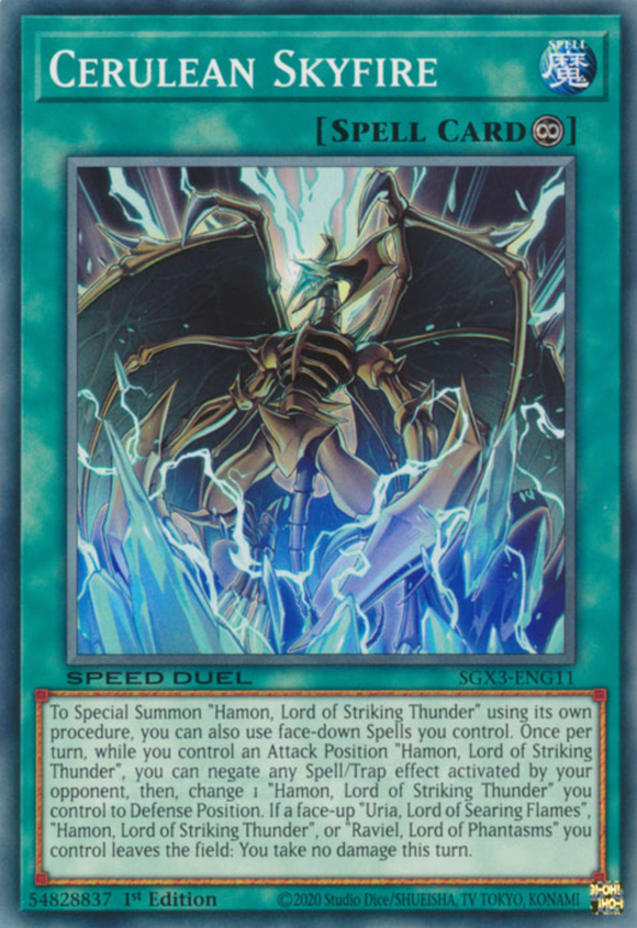Cerulean Skyfire - SGX3-ENG11 - Common 1st Edition