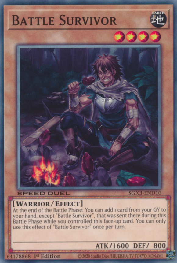 Battle Survivor - SGX3-END10 - Common 1st Edition
