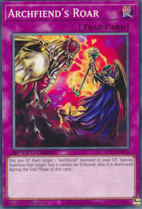 Archfiend's Roar - SGX3-ENE18 - Common 1st Edition
