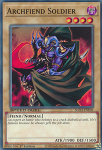 Archfiend Soldier - SGX3-ENE02 - Common 1st Edition