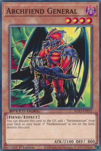 Archfiend General - SGX3-ENE12 - Common 1st Edition