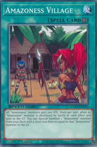 Amazoness Village - SGX3-END13 - Common 1st Edition