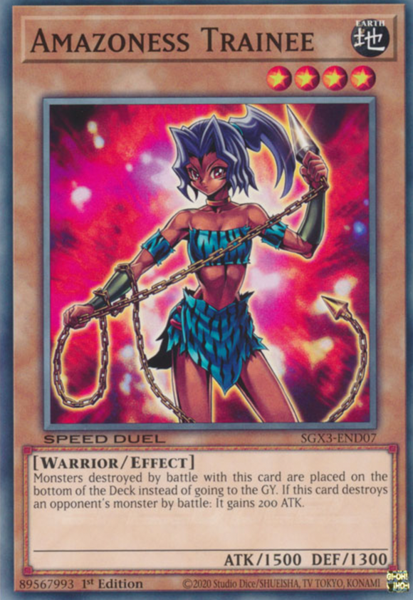 Amazoness Trainee - SGX3-END07 - Common 1st Edition