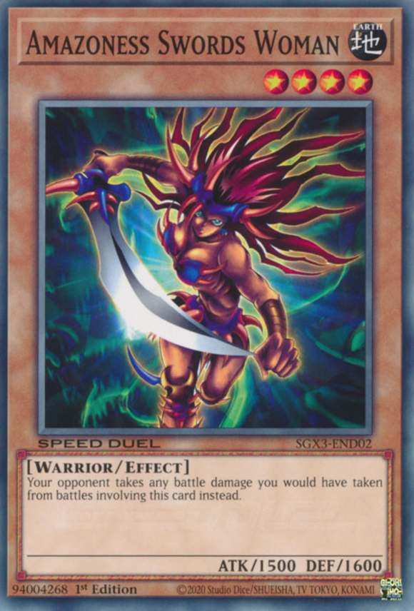 Amazoness Swords Woman - SGX3-END02 - Common 1st Edition