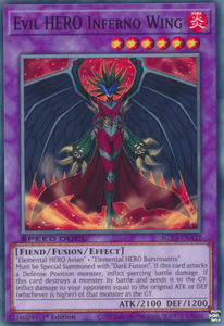 Evil HERO Inferno Wing - SGX3-ENA22 - Common 1st Edition