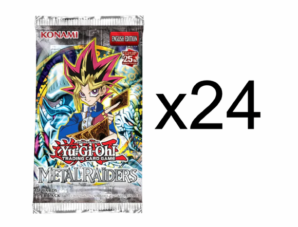 24x 25th Anniversary: Metal Raiders Booster Pack – Essential Cards