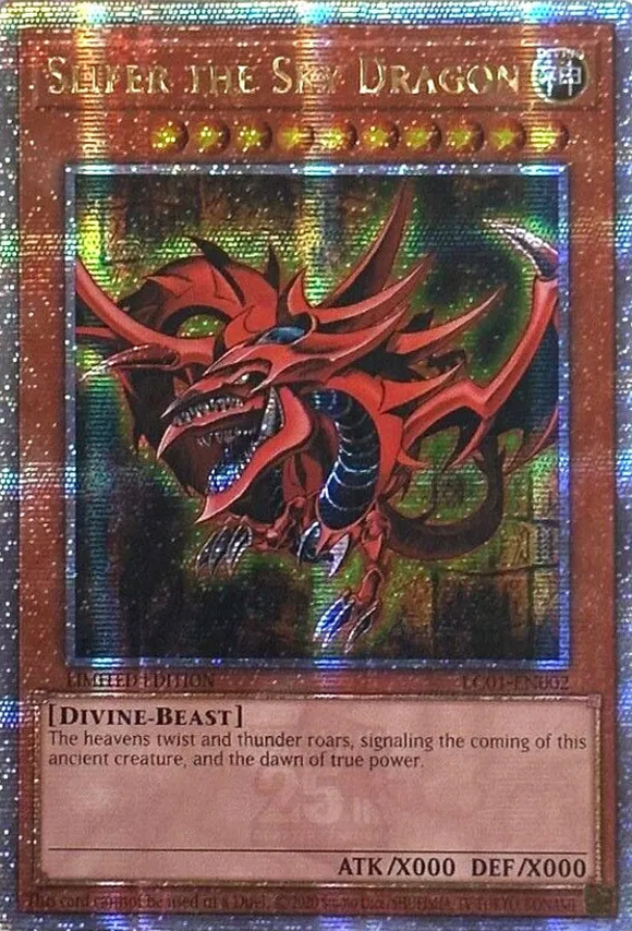 Slifer the Sky Dragon - LC01-EN002 - Quarter Century Secret Rare Limited Edition