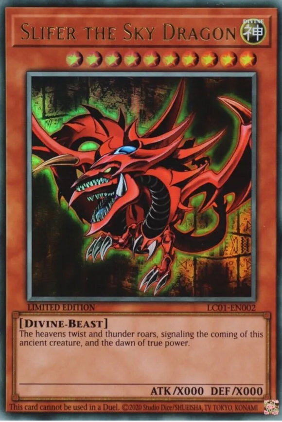 Slifer the Sky Dragon - LC01-EN002 - Ultra Rare Limited Edition